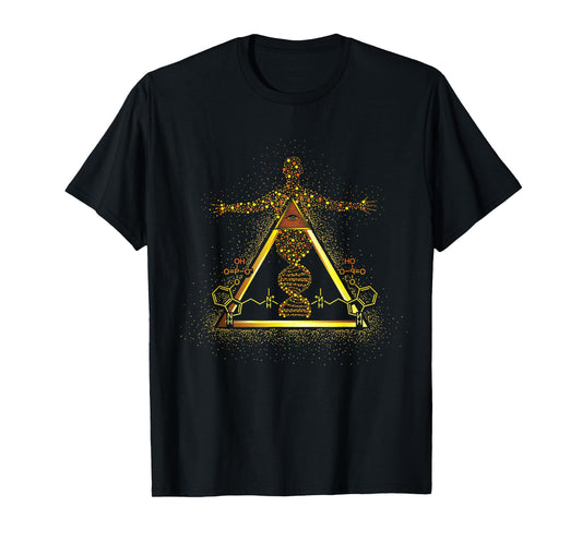 Kundalini Rising Psilocybin Molecule D.N.A. Psychedelic Rave T-Shirt
