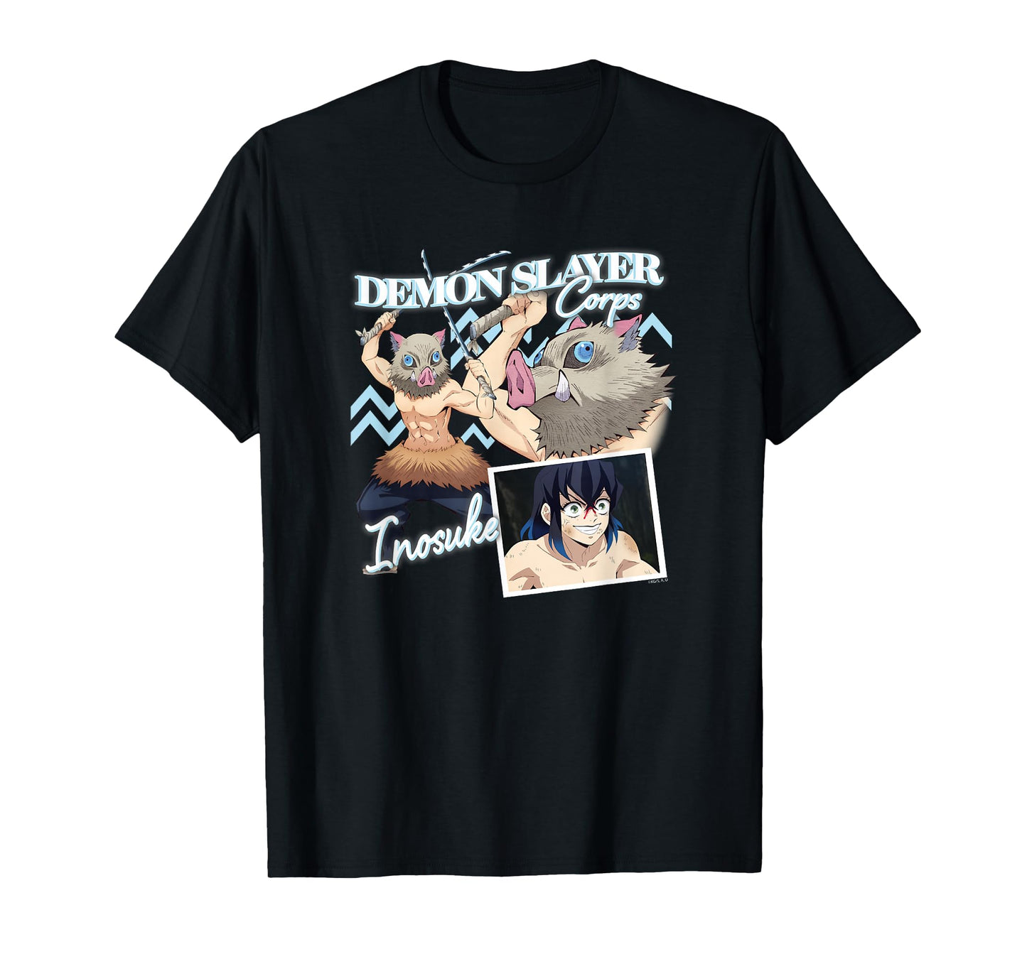Demon Slayer: Kimetsu no Yaiba Inosuke Boar Mask Rampage T-Shirt