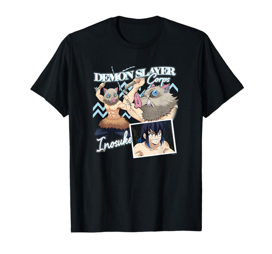 Demon Slayer: Kimetsu no Yaiba Inosuke Boar Mask Rampage T-Shirt