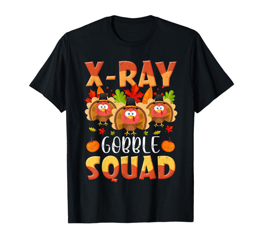 X-ray Tech Gobble Squad Turkey Technician Match Thanksgiving T-Shirt