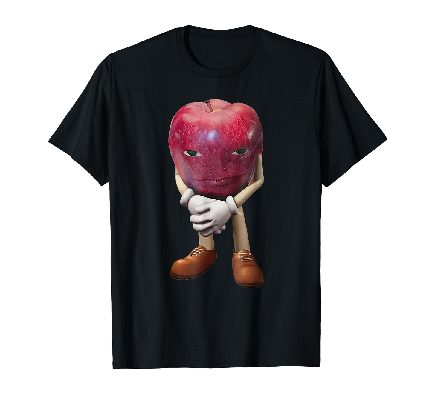 Me Asf Apple Funny Apple Face Meme Wapple T-Shirt
