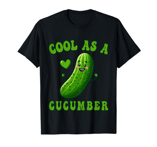 Kids Cool as a Cucumber Costume Funny Cucumber kids girls Novelty T-Shirt