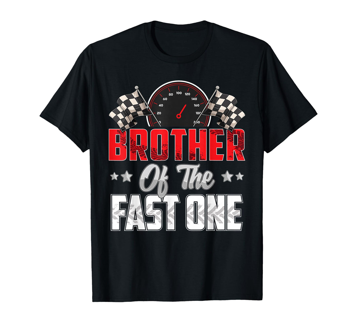 1 year old racing car fast one birthday 1st Family Brother T-Shirt