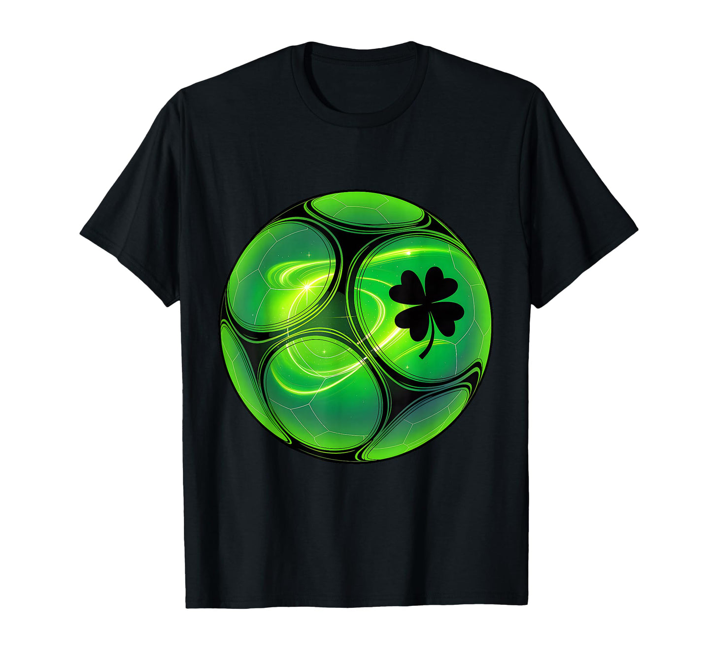 Soccer Shamrock Lucky Clover Irish St Patrick's Day Boys T-Shirt
