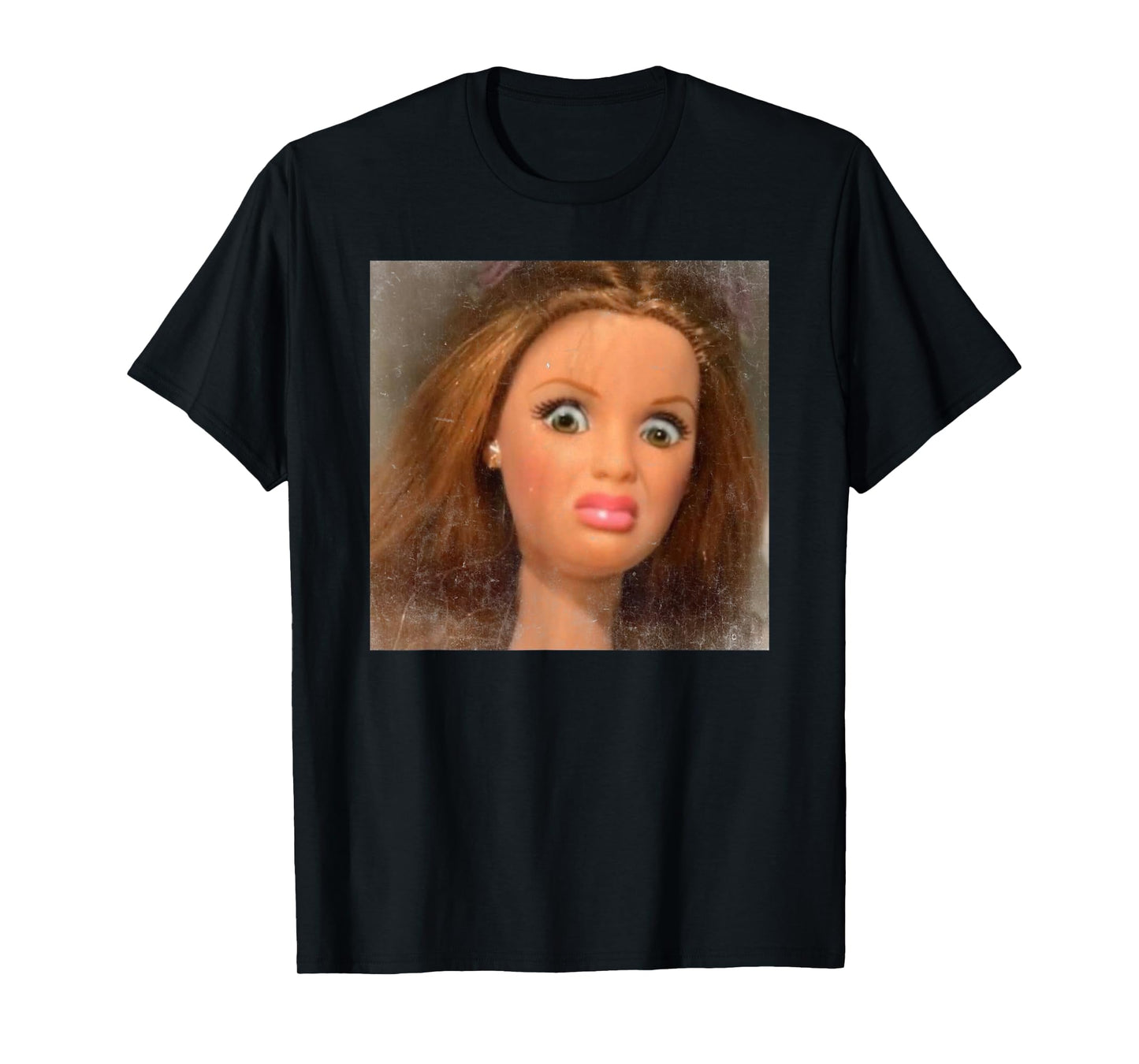 Funny Disgusting Doll face Meme T-Shirt