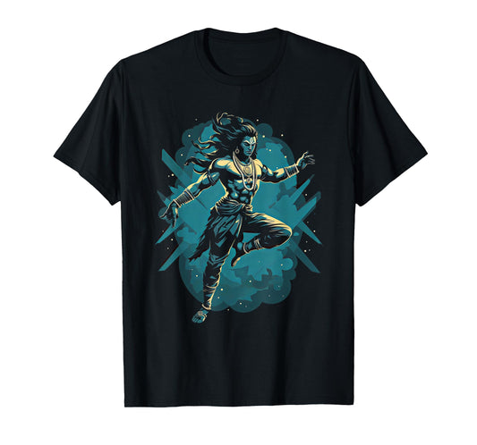 Shiva spiritual hindu god tandava dance yoga meditation T-Shirt