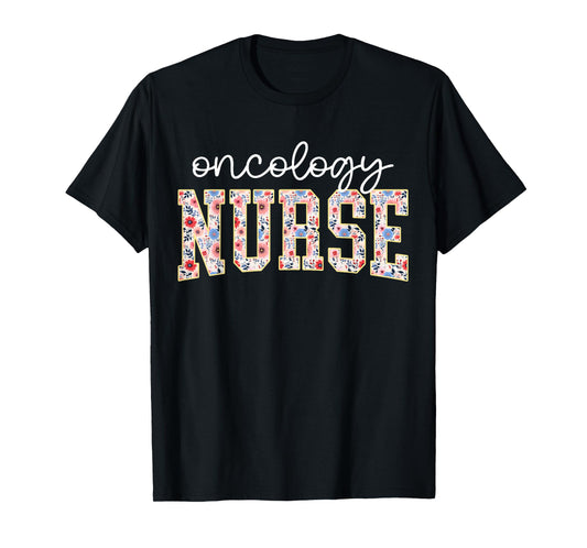 Floral Oncology Nurse OCN Nursing Oncologist Wildflowers T-Shirt