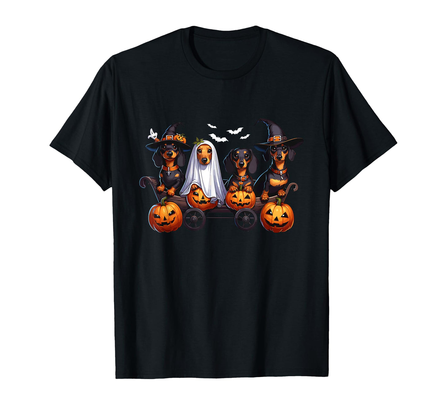 Dachshund Happy Halloweiner Funny Halloween Dogs Lover T-Shirt