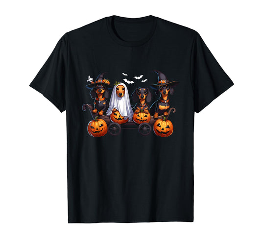 Dachshund Happy Halloweiner Funny Halloween Dogs Lover T-Shirt