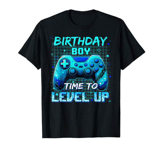 Birthday Boy Time to Level Up Video Game Family Matching T-Shirt
