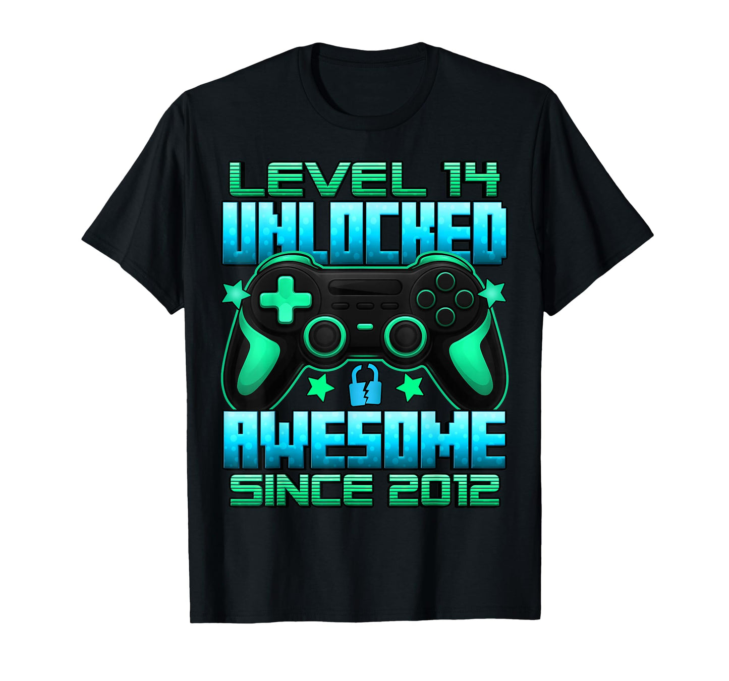 Level 14 Unlocked 14 Year Old Gifts Boys 14th Birthday Boy T-Shirt