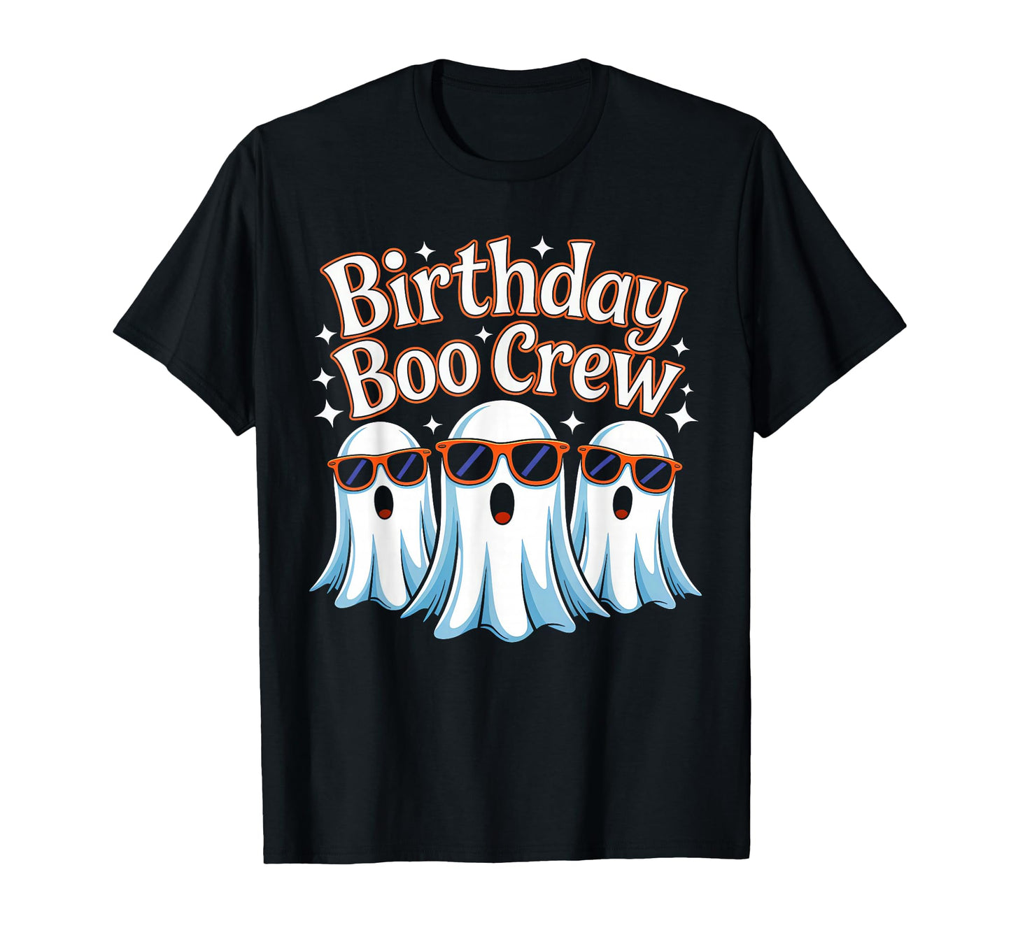 Birthday Boo Crew Matching Halloween Birthday Party Ghosts T-Shirt