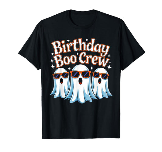 Birthday Boo Crew Matching Halloween Birthday Party Ghosts T-Shirt