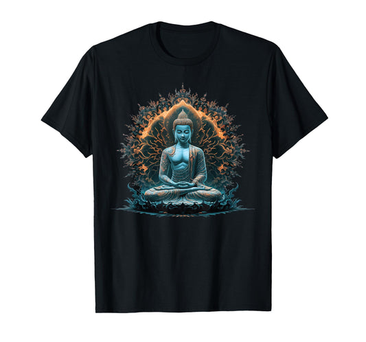 Buddha Spiritual Consciousness Meditation Buddhism Mandala T-Shirt