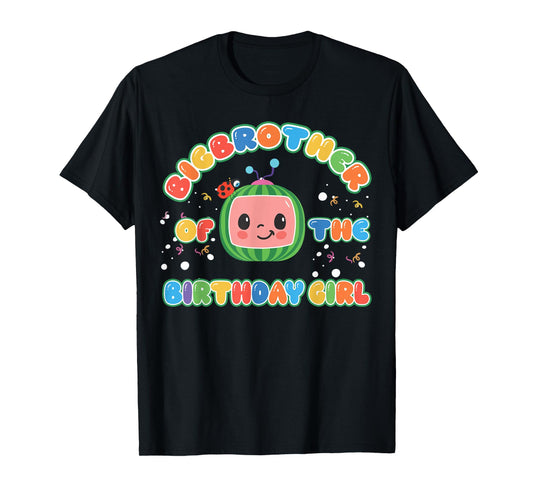 BigBrother Of The Birthday Girl Melon Family Matching Funny T-Shirt