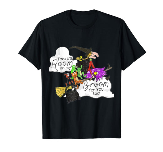 There's Room On My Broom 4 You Too Funny Teacher Witch T-Shirt