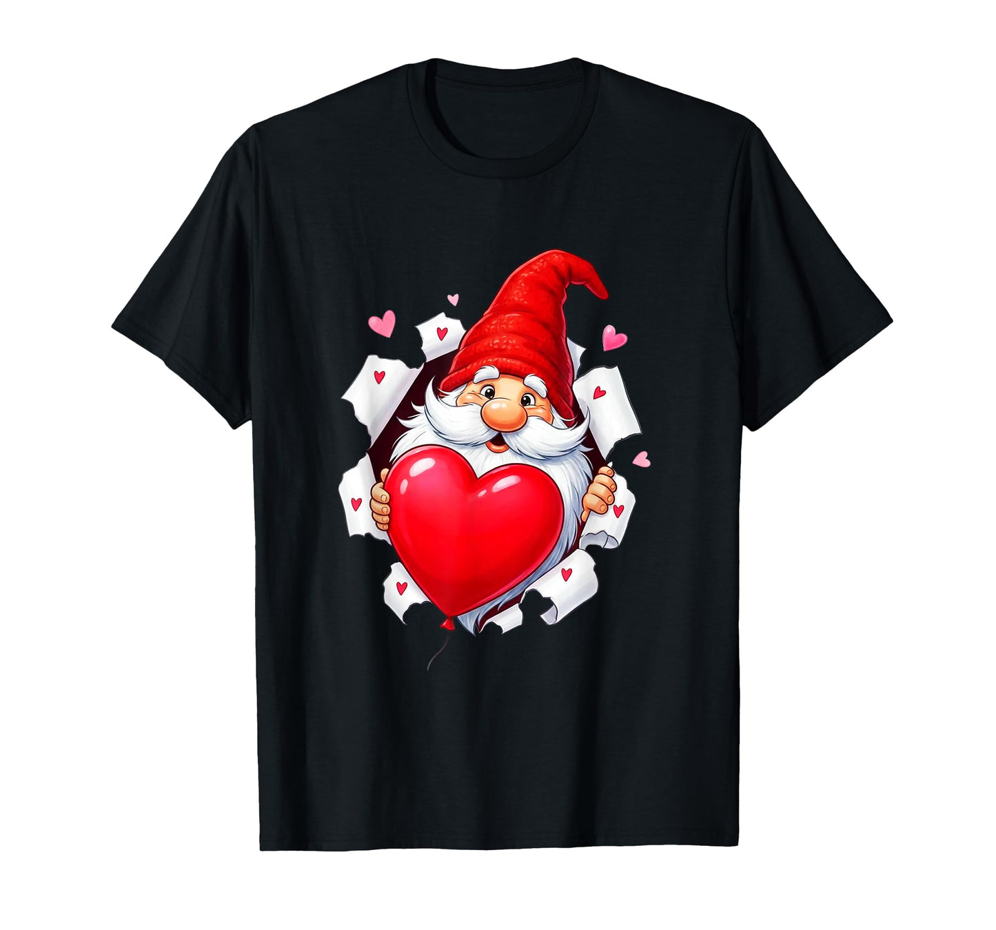 Happy Valentine's Day Gnomes Love Heart T-Shirt