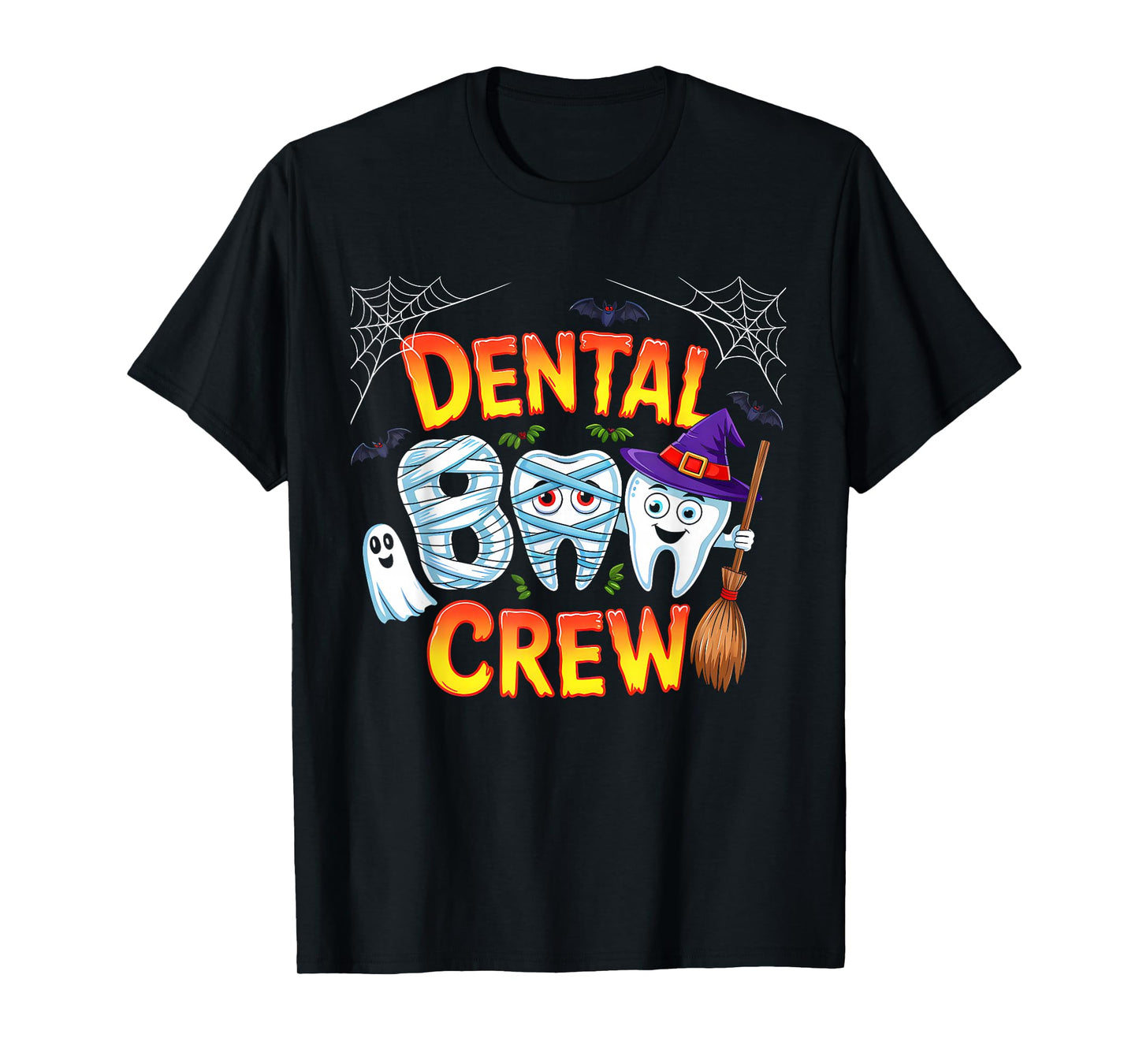 Halloween Dental Boo Crew Dentist Costume Teeth Women Men T-Shirt