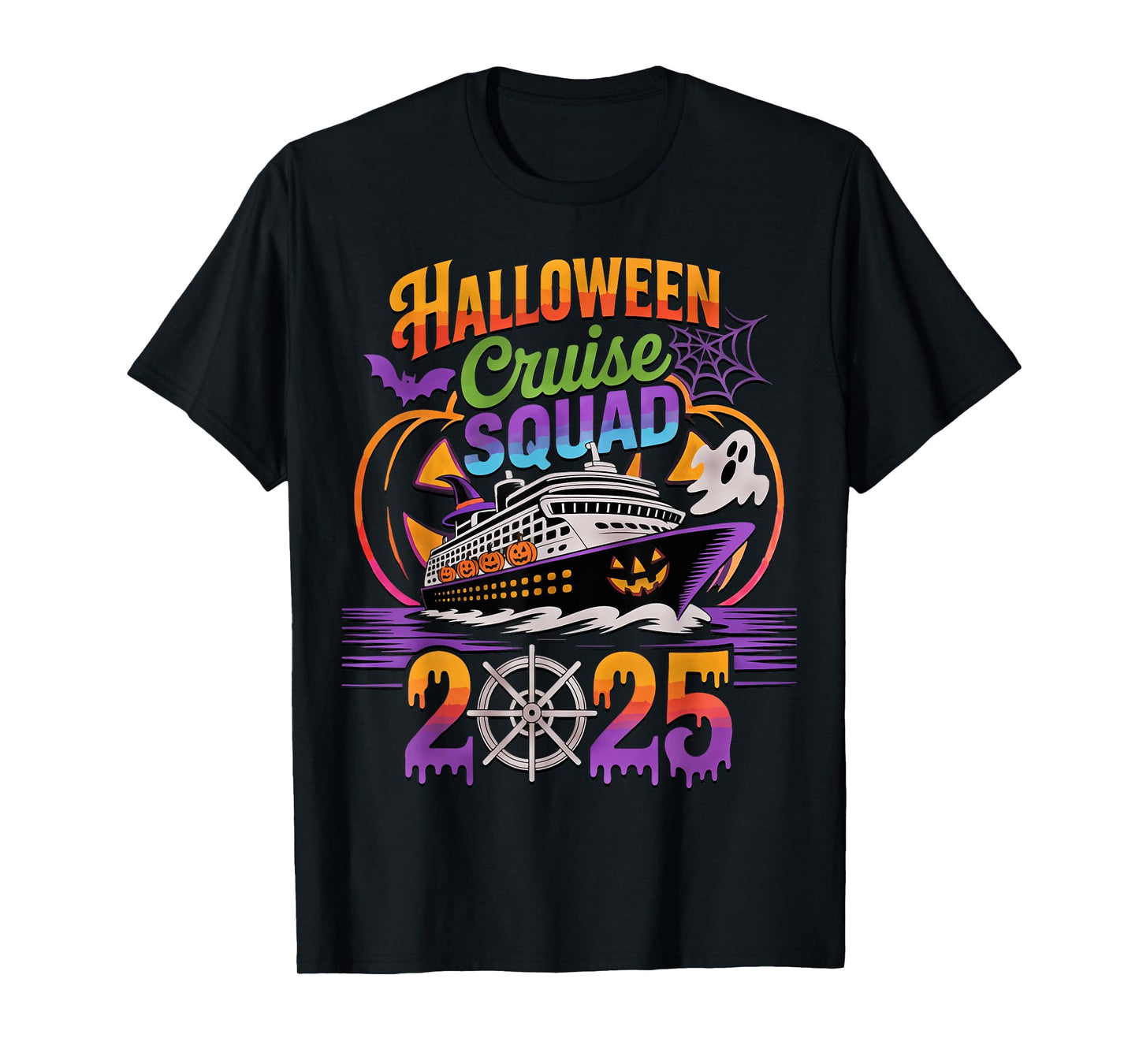 Halloween Cruise Squad 2025 Matching Cruising Crew Vacation T-Shirt