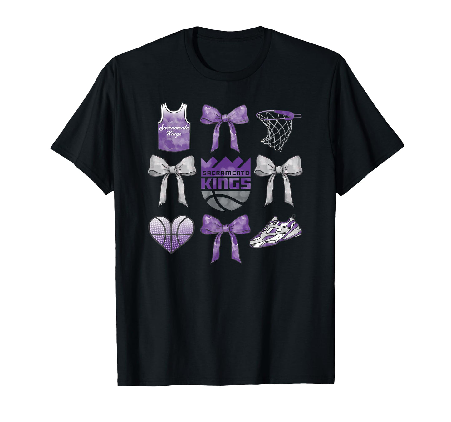NBA Sacramento Kings Bow Grid T-Shirt