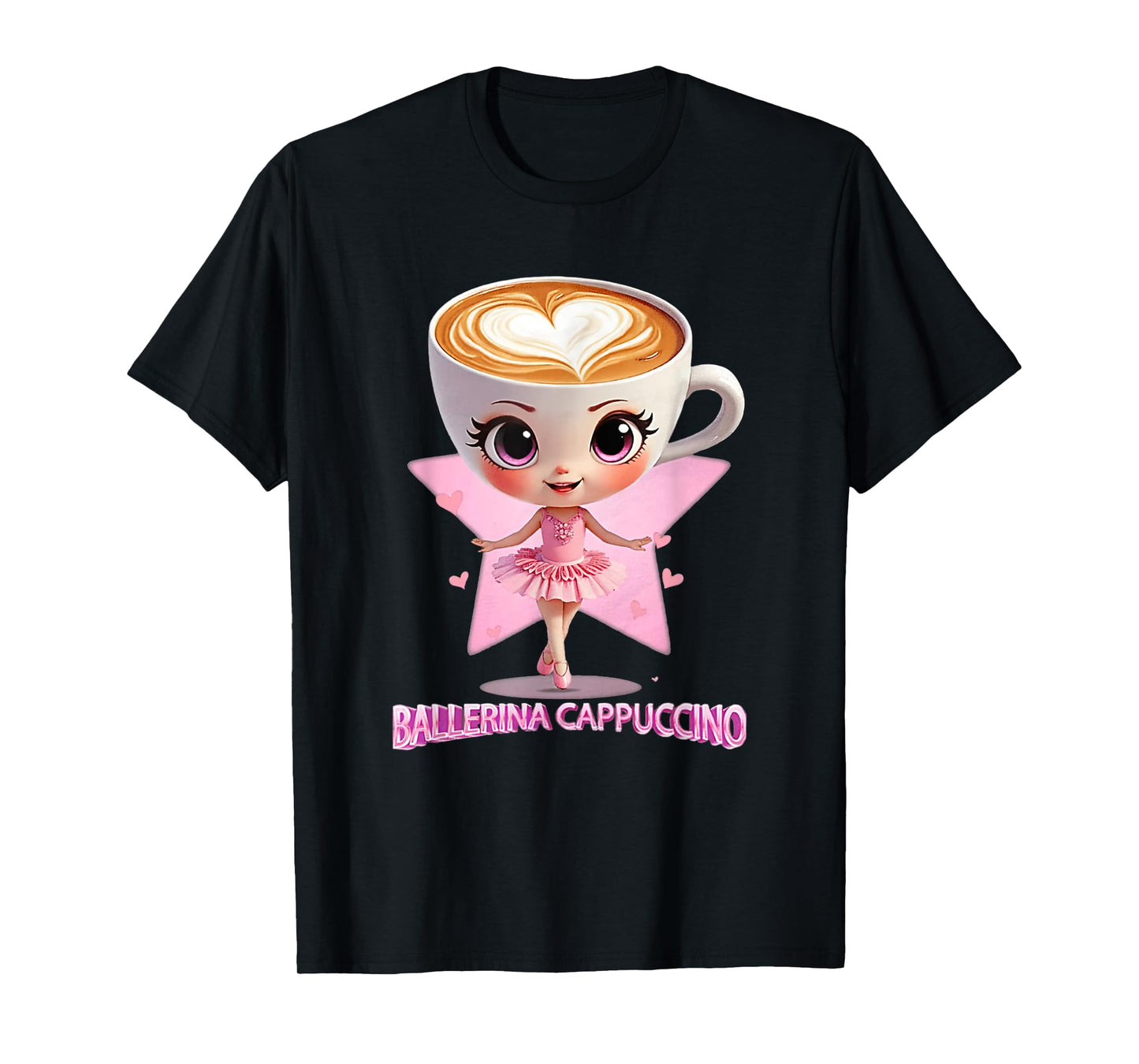 Ballerina Cappuccina Italian Brainrot Funny Cappuccino Meme T-Shirt
