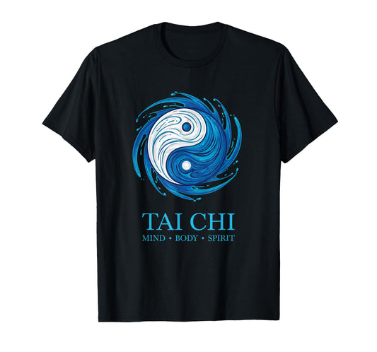 Tai Chi Yin Yang Mind Body Spirit Martial Arts T-Shirt