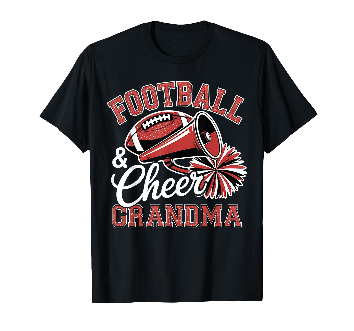 Football Cheer Grandma for Women Men Vintage Cheerleader T-Shirt