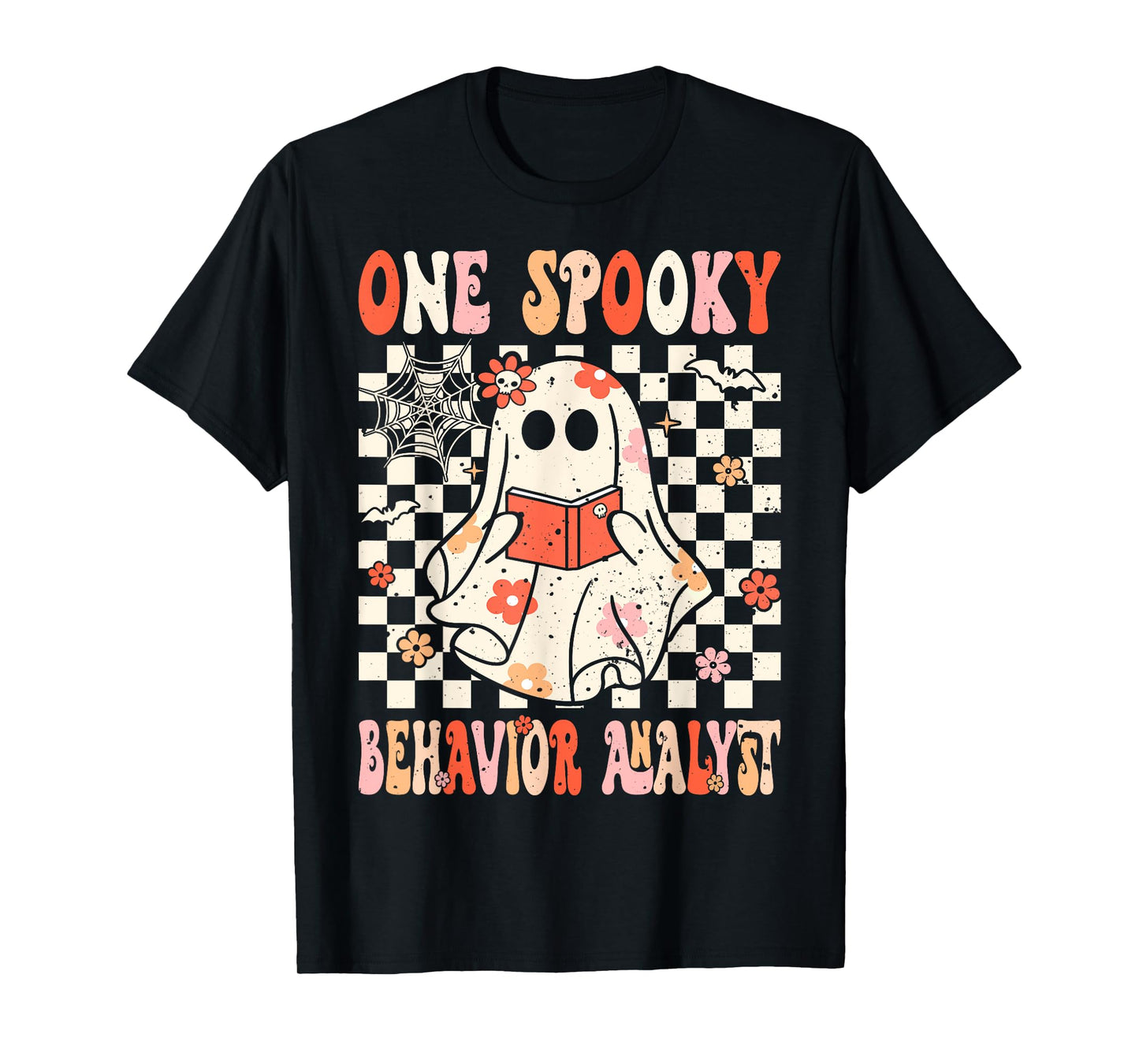 Groovy Boo Behavior Analyst Crew Ghost Women Halloween T-Shirt