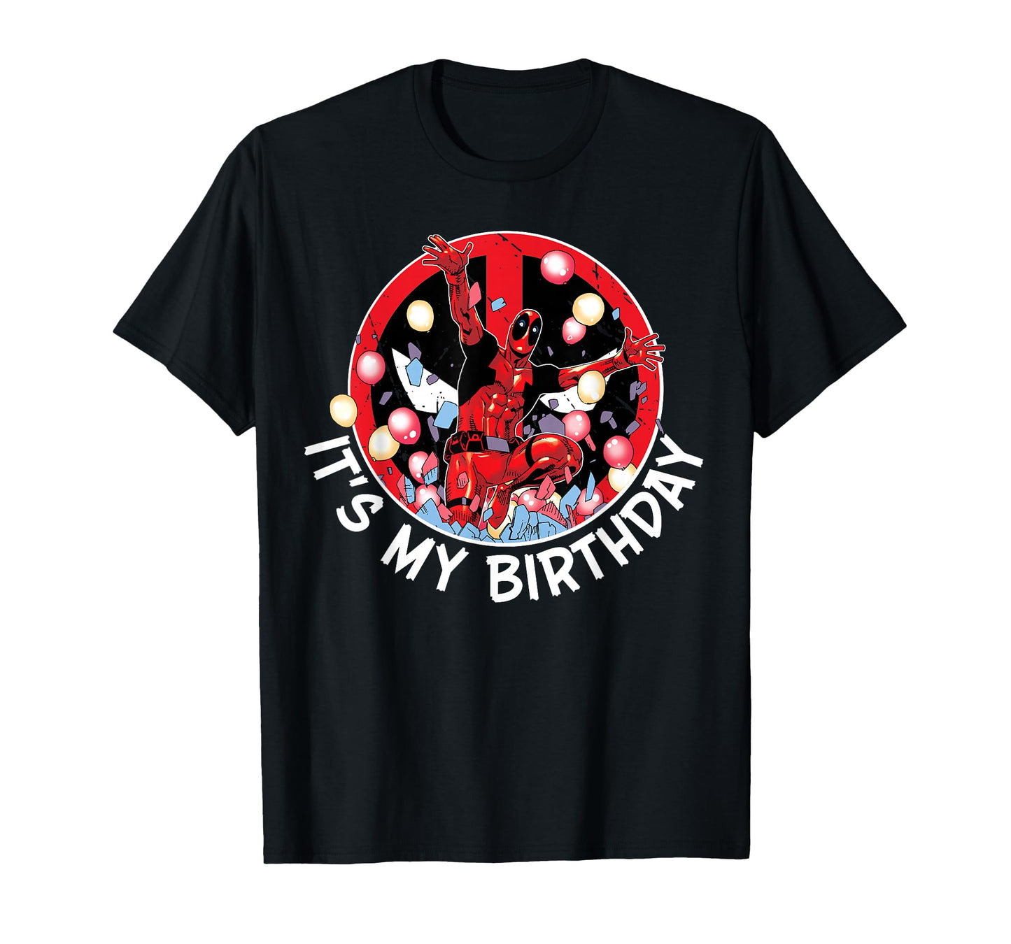 Marvel Super Heroes Deadpool It's My Birthday Party Crash T-Shirt