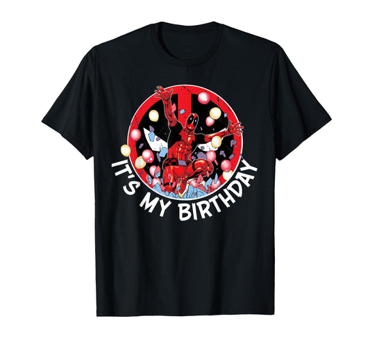 Marvel Super Heroes Deadpool It's My Birthday Party Crash T-Shirt