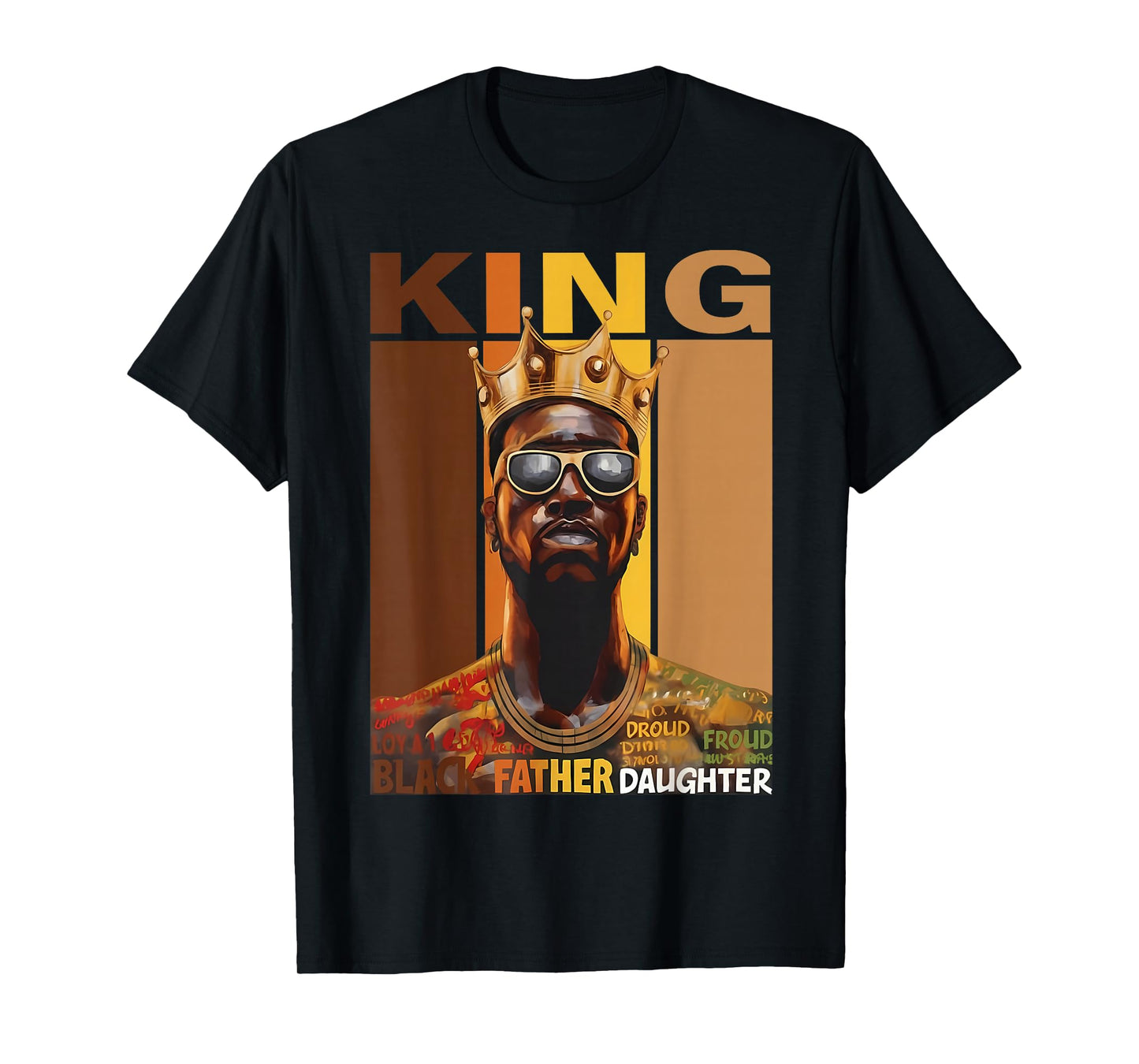 Black King African American Men Black History Month Graphic T-Shirt