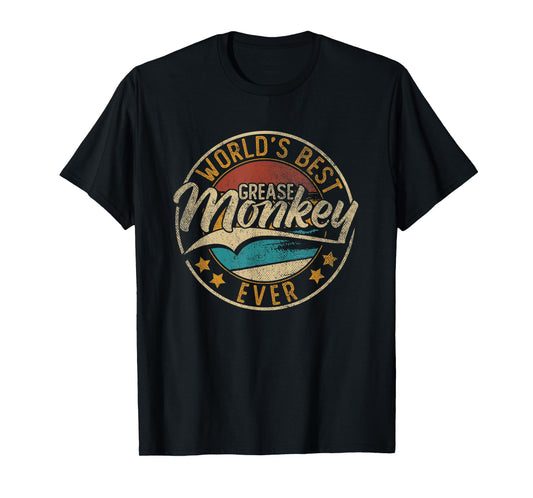 Worlds Best Grease Monkey | Mechanic T-Shirt