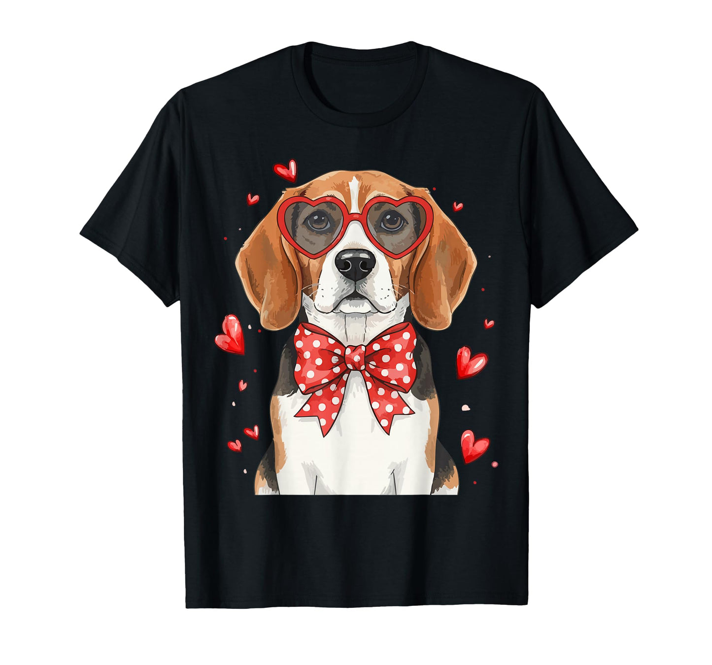 Cute Beagle Dog Heart Love Valentine Pet Animal Lovers T-Shirt