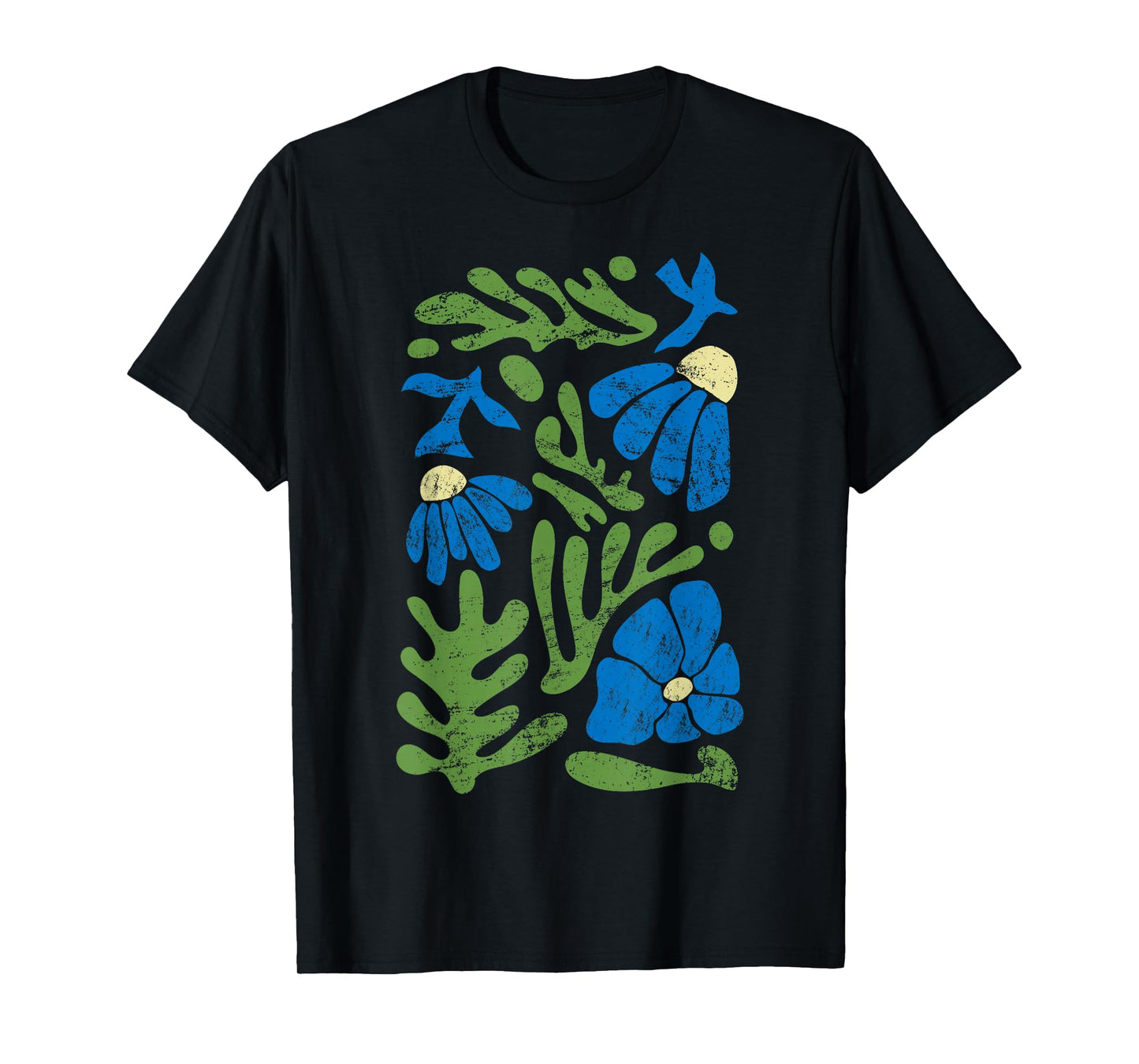 Matisse Abstract Autumn Artificial Flower Aesthetic Paint T-Shirt