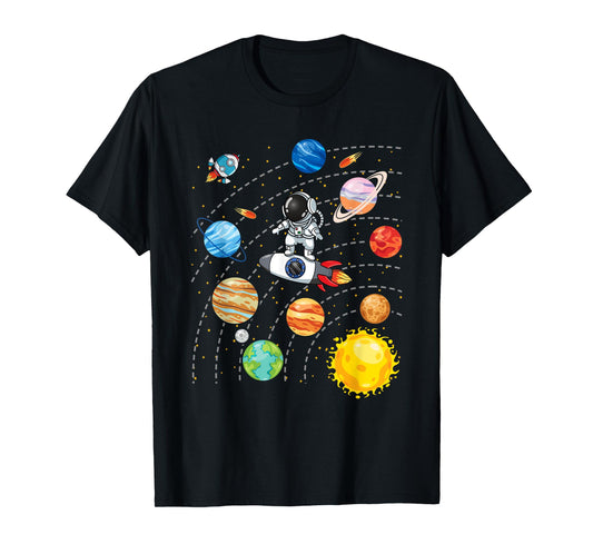 Solar System Planets Science Space Astronaut Universe Galaxy T-Shirt