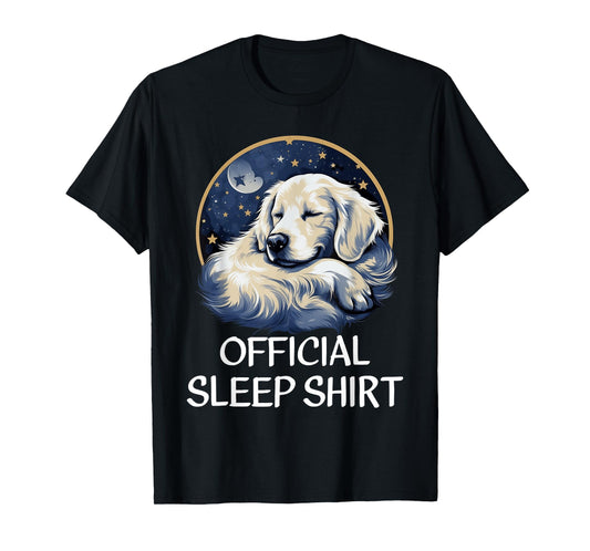Official Sleep Shirt Golden Retriever Nightshirt Pajama T-Shirt