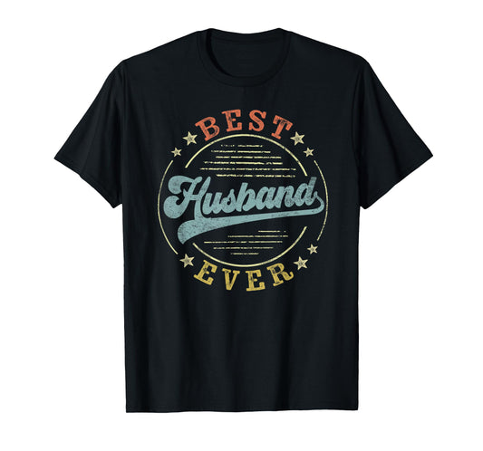 Best Husband Ever Father's Day Husband Gifts Vintage Emblem T-Shirt