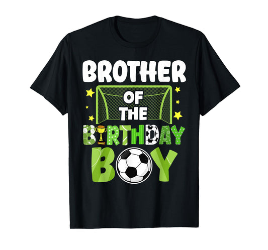 Soccer Brother Birthday Boy Party Soccer Family Matching T-Shirt