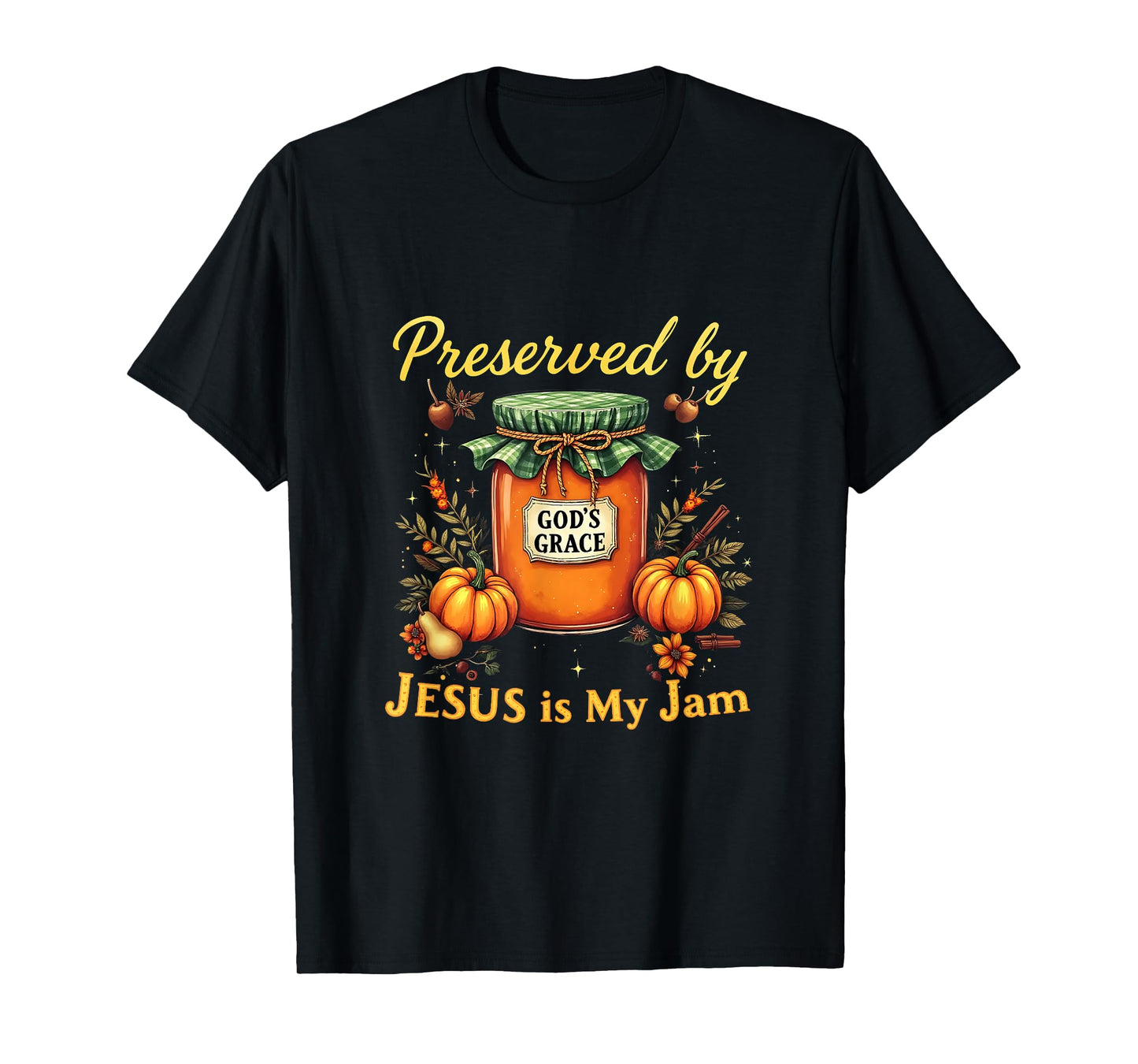 Preserved by God’s Grace Jesus Jam Strawberry Cute Bible T-Shirt