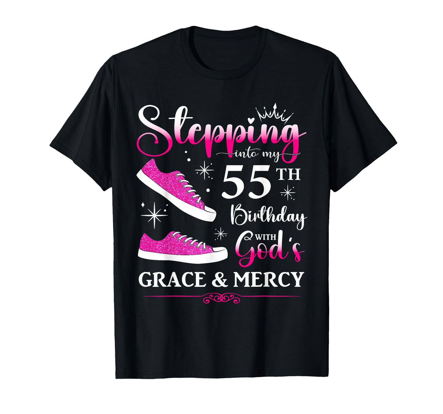 55th Birthday 55 Years Old Bday Queen Party Funny Womens BD T-Shirt