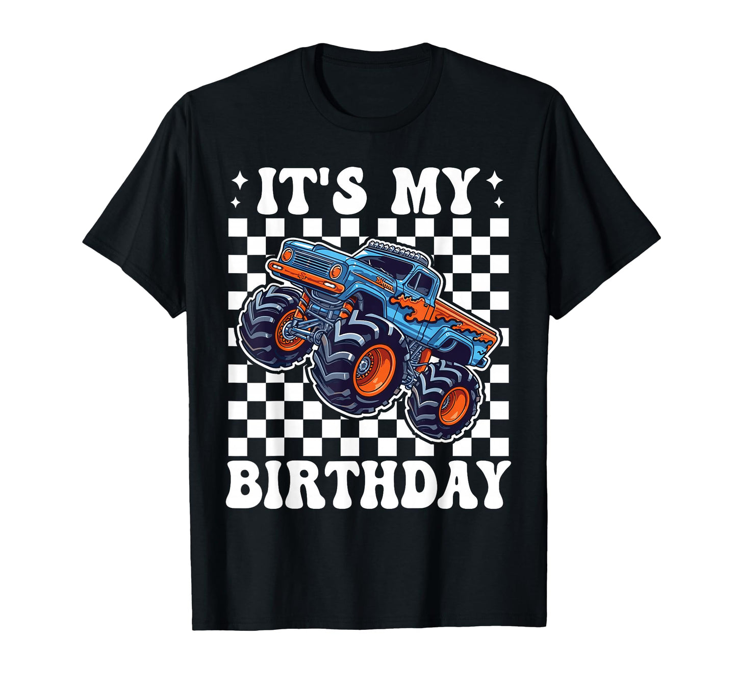 It's My Birthday Monster Truck Car Gifts Birthday Boys T-Shirt