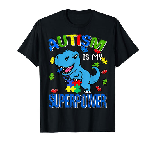 Autism Awareness Is My Superpower Kids Boys T-Shirt