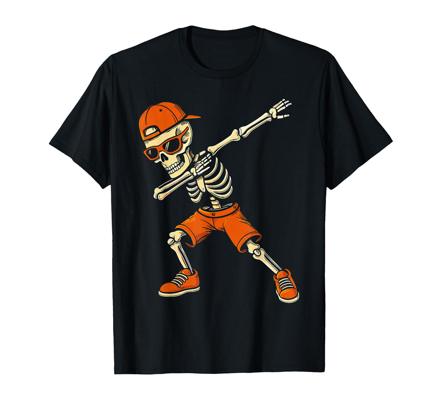Funny Dabbing Skeleton Halloween Boys Costume T-Shirt