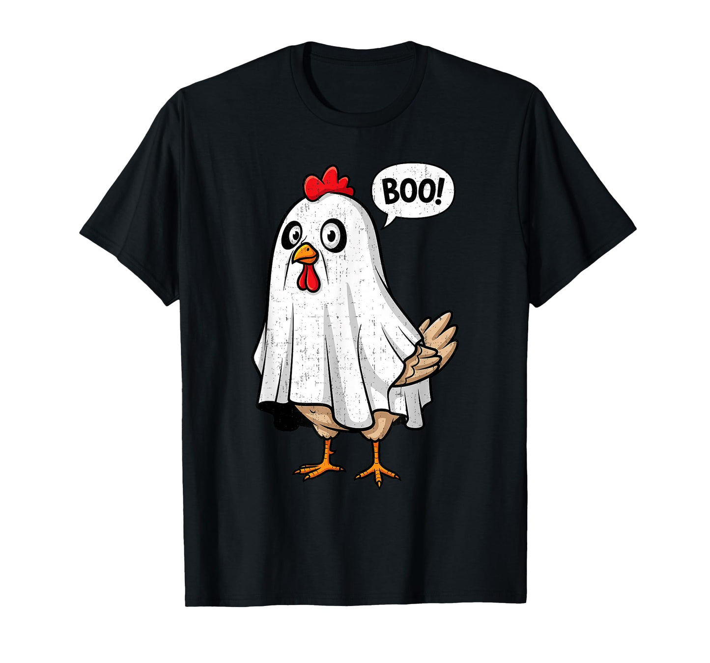Cute Chicken Boo Funny Halloween Costume Men Women T-Shirt