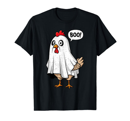 Cute Chicken Boo Funny Halloween Costume Men Women T-Shirt