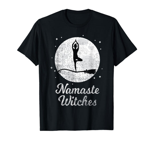Namaste Witches Halloween Yoga Lover T-Shirt