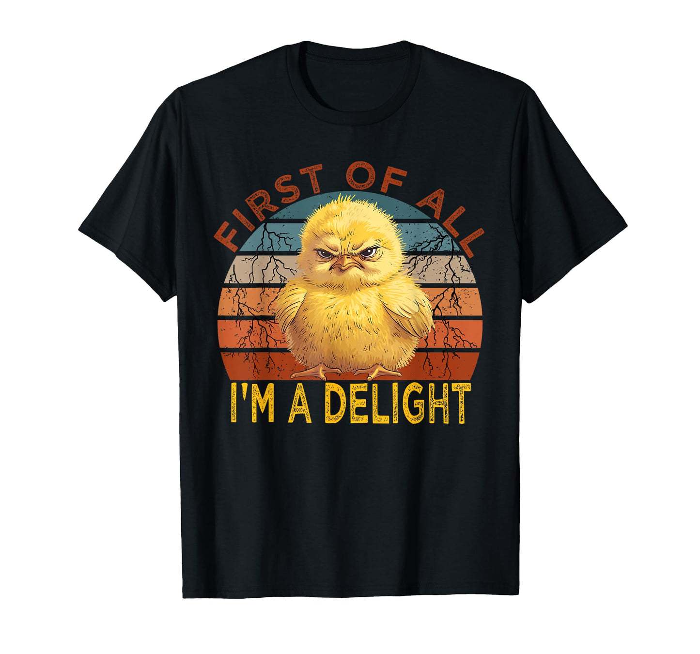 First of all I'm a Delight Sarcastic Angry Chick Lover T-Shirt