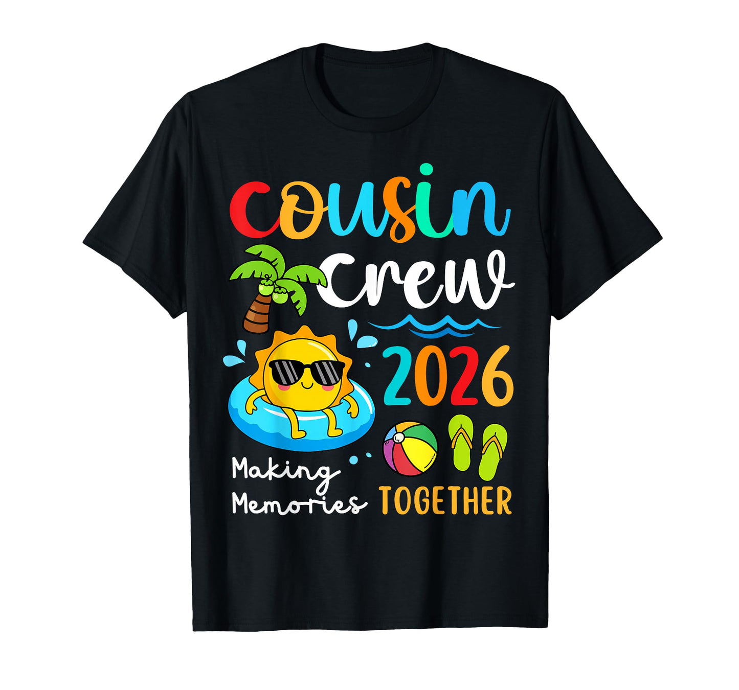 2026 Cousin Crew Summer Vacation Beach Family Trips Matching T-Shirt