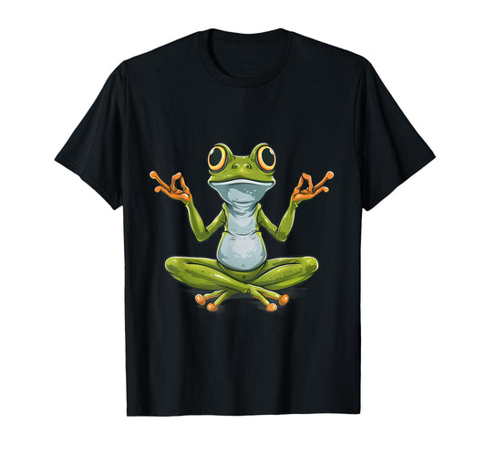 Meditation Frog Toad Spirituality Yoga Zen Buddha Buddhist T-Shirt