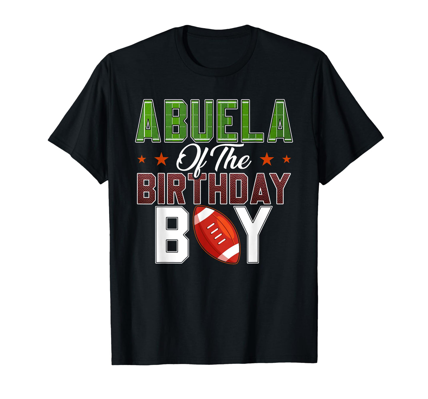 Abuela of The Birthday Boy Football Party Family Matching T-Shirt